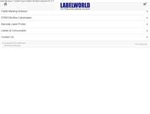 Tablet Screenshot of labelworld.com.hk